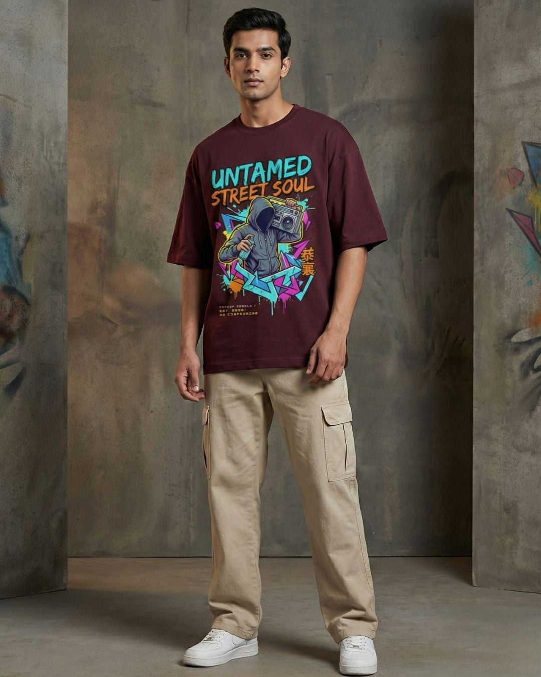 Untamed Street Soul Oversized Graphic T-Shirt