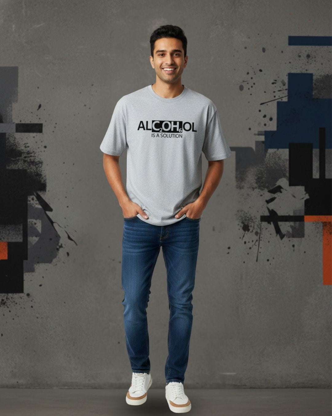 ALC2OH6OL IS A SOLUTION OVERSIZED TEE