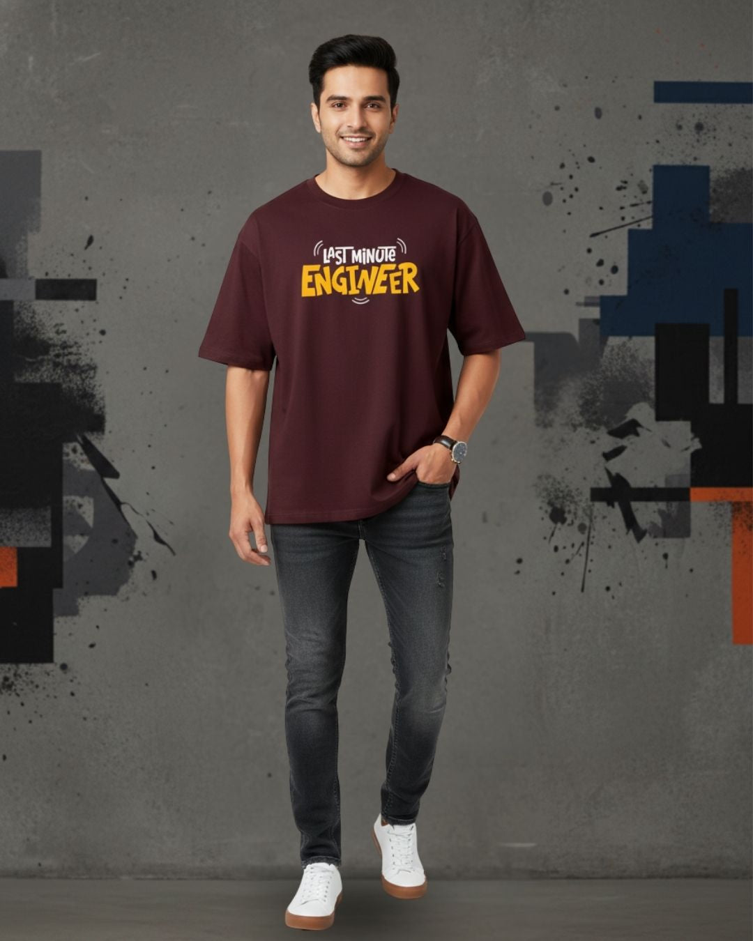 LAST MINUTE ENGINEER OVERSIZED TEE