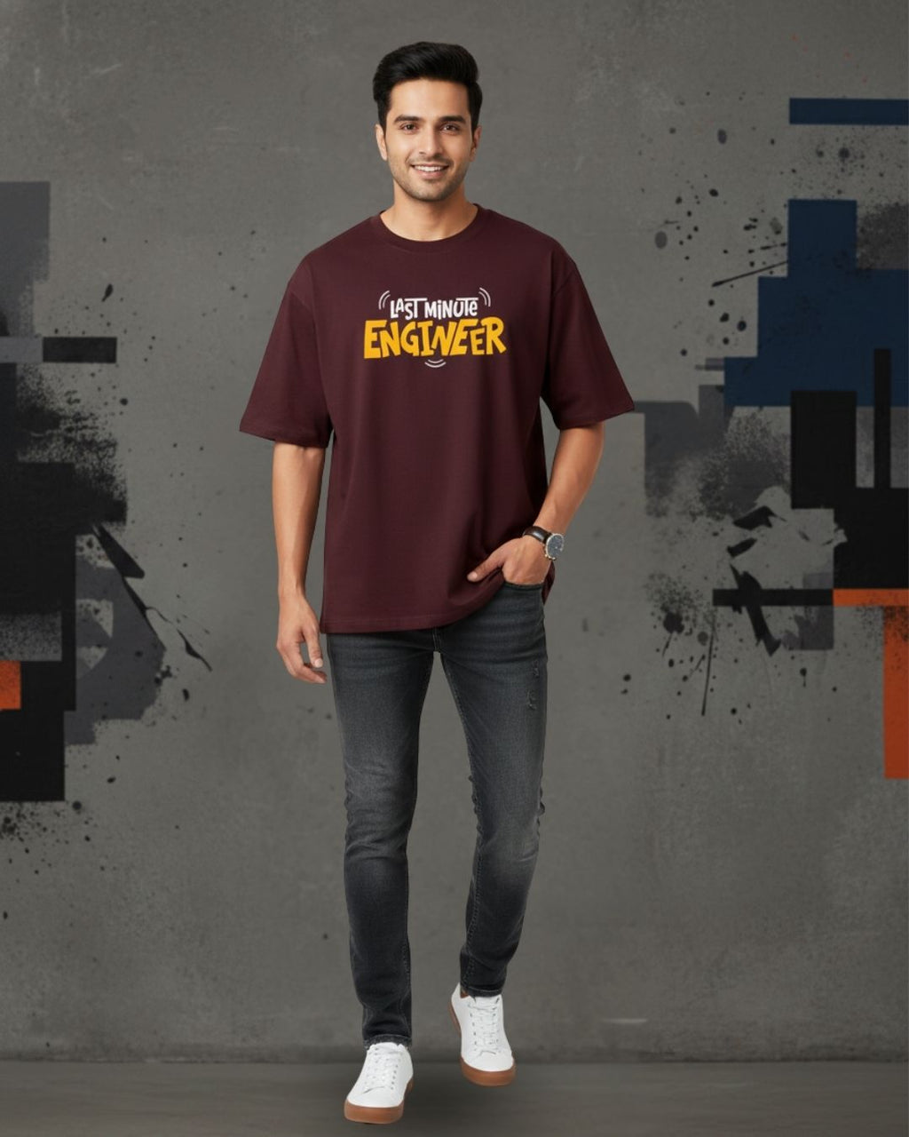 LAST MINUTE ENGINEER OVERSIZED TEE