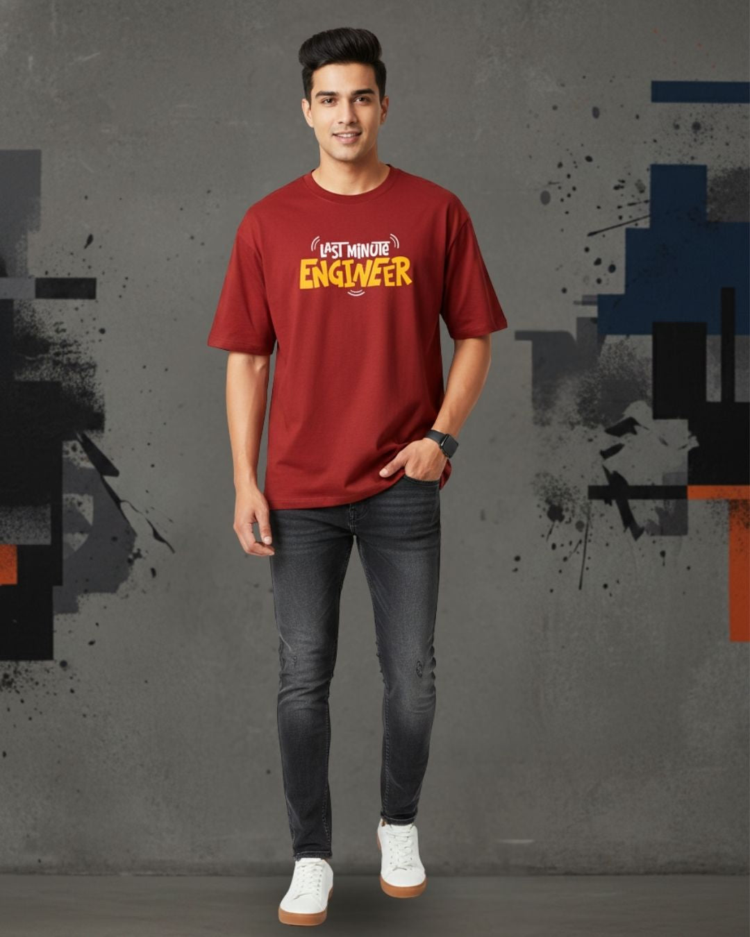 LAST MINUTE ENGINEER OVERSIZED TEE
