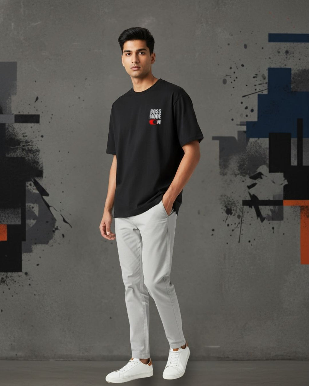 BOSS MODE ON OVERSIZED TEE
