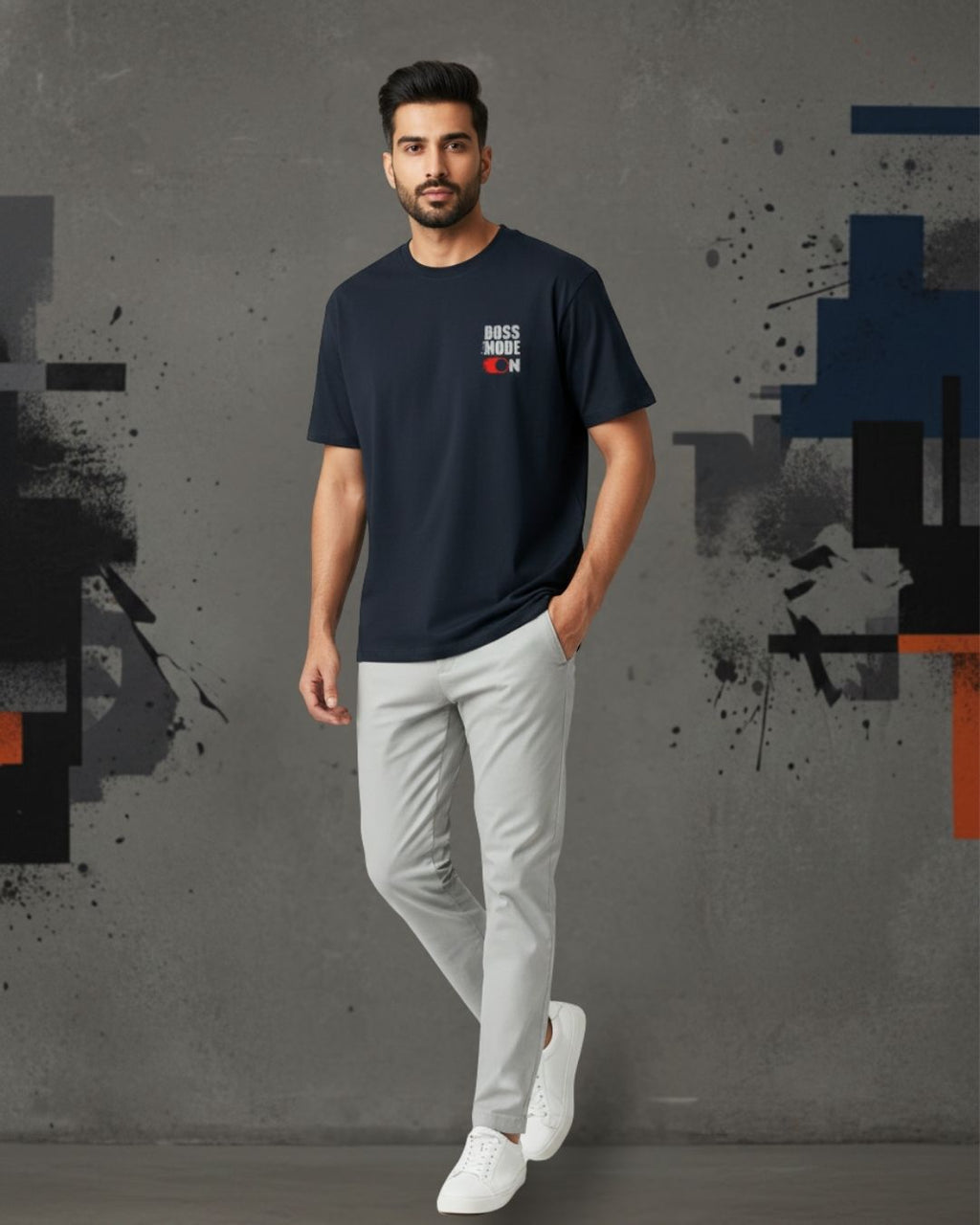 BOSS MODE ON OVERSIZED TEE