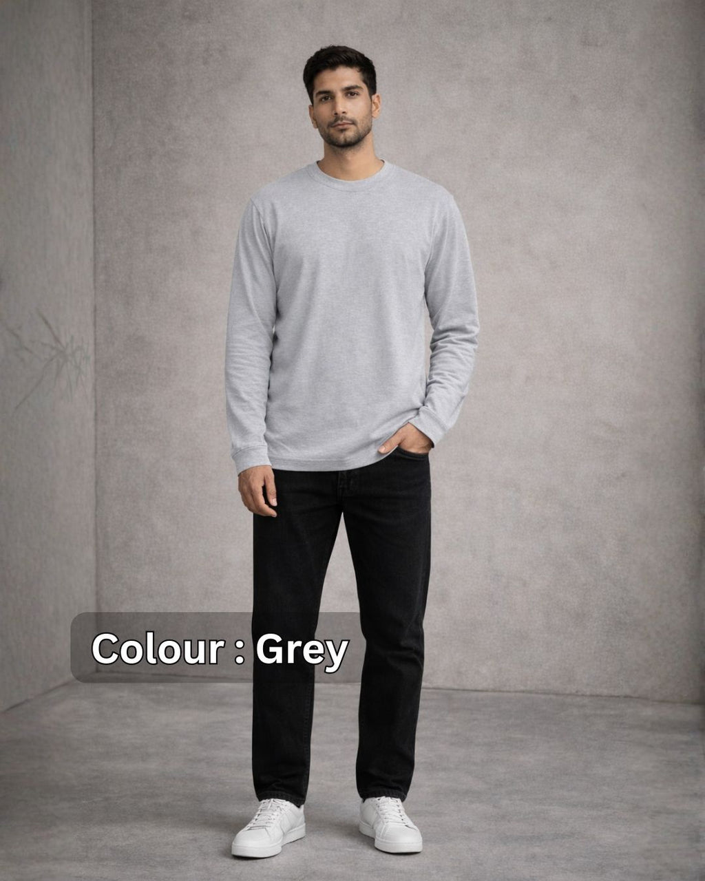 Custom Full Sleeve T-Shirt 180 GSM Cotton Regular Fit - Design Your Own