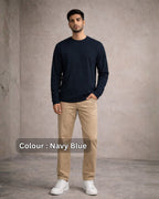 Custom Full Sleeve T-Shirt 180 GSM Cotton Regular Fit - Design Your Own