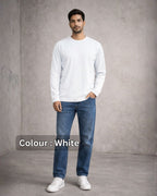 Custom Full Sleeve T-Shirt 180 GSM Cotton Regular Fit - Design Your Own