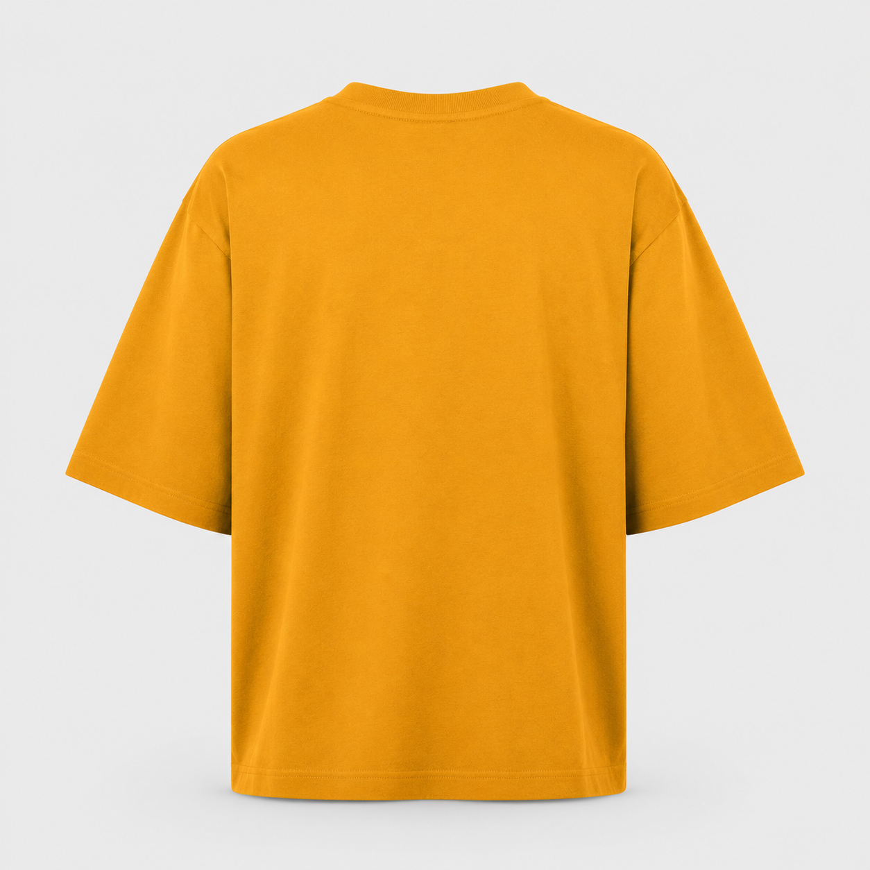Essentials Golden Yellow Heavy Basic Oversized T-Shirt