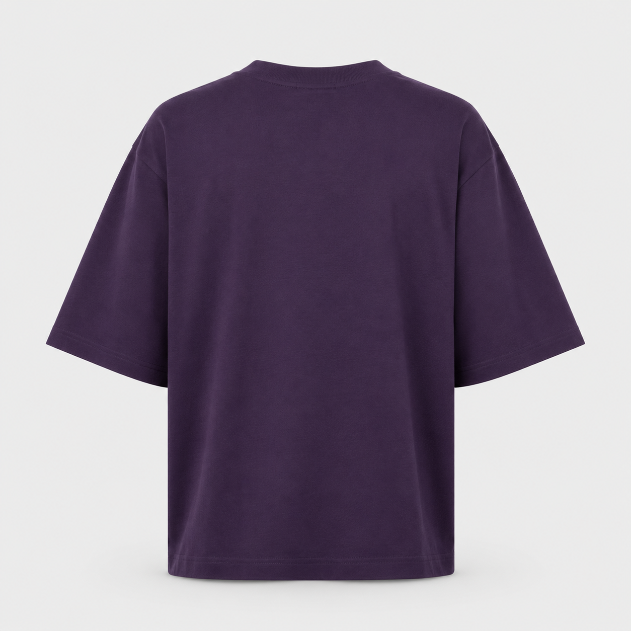 Essentials Purple Heavy Basic Oversized T-Shirt