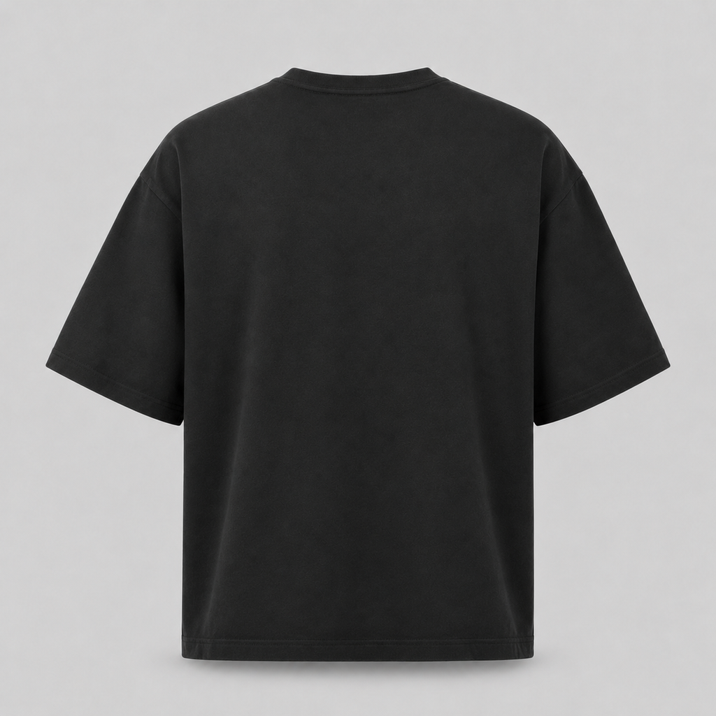 Essentials Heavy Basic Black Oversized T-Shirt