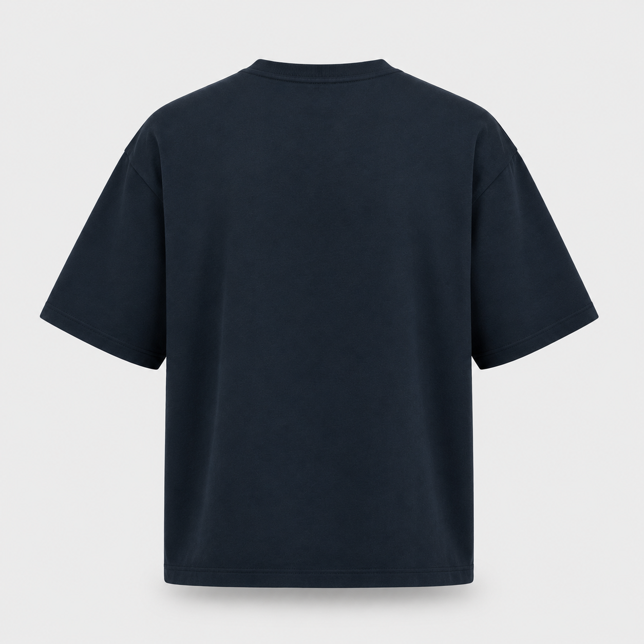Essentials Heavy Basic Navy Blue Oversized T-Shirt