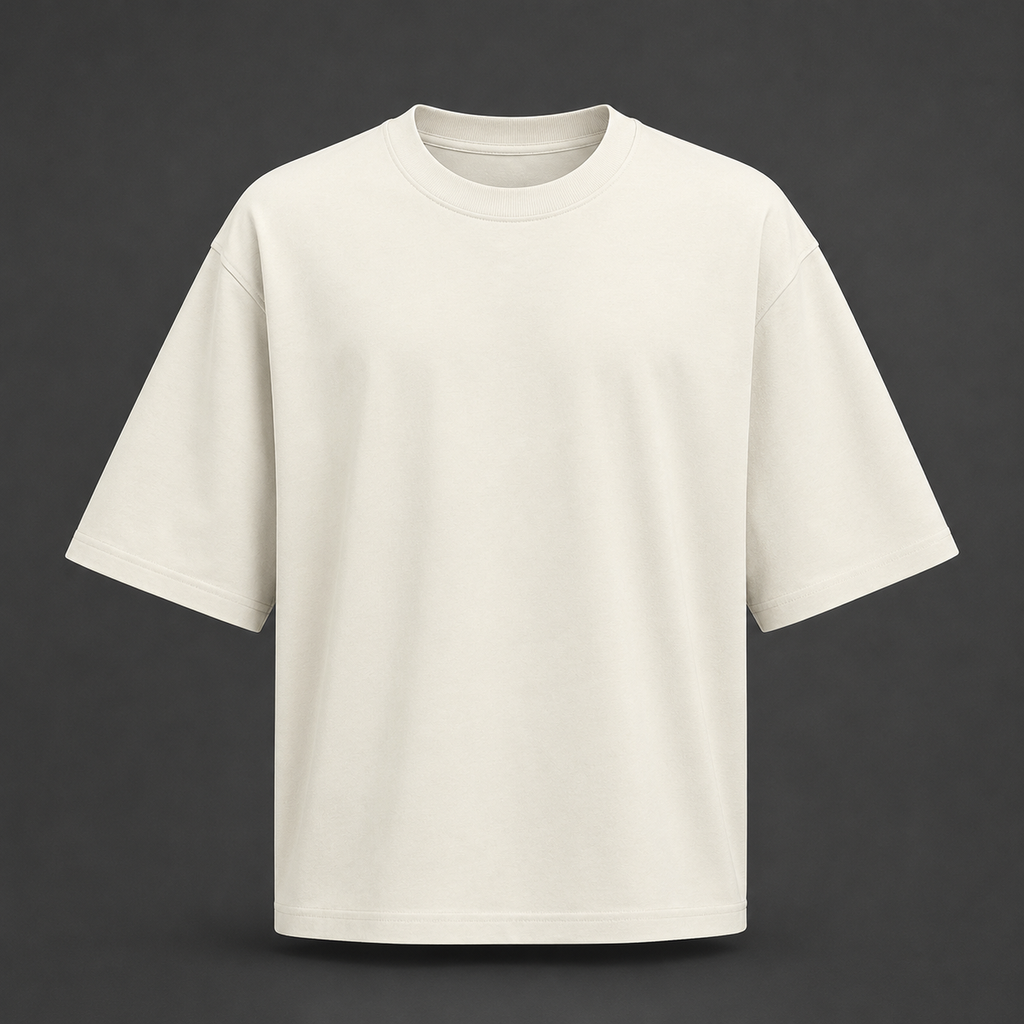Essentials Off-White Heavy Basic Oversized T-Shirt