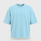 Essentials Baby Blue Heavy Basic Oversized T-Shirt