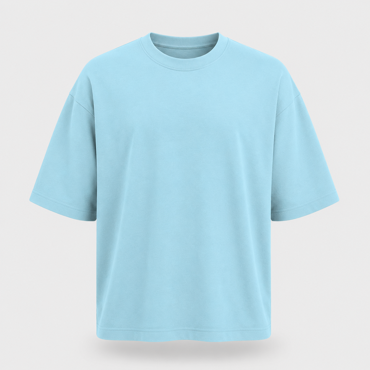 Essentials Baby Blue Heavy Basic Oversized T-Shirt