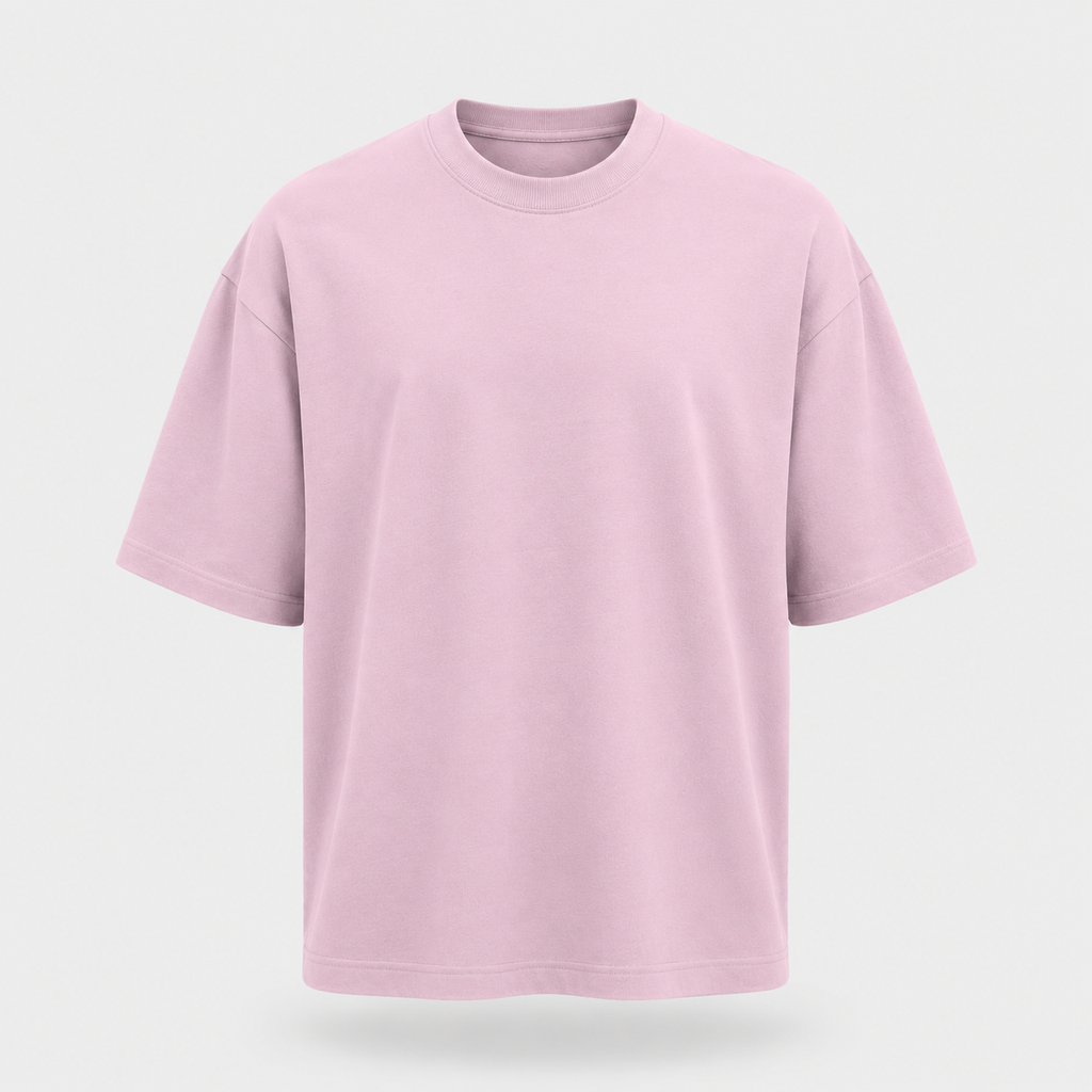 Essentials Light Baby Pink Heavy Basic Oversized T-Shirt