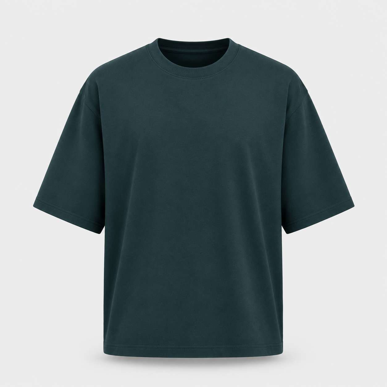 Essentials Petrol Blue Heavy Basic Oversized T-Shirt