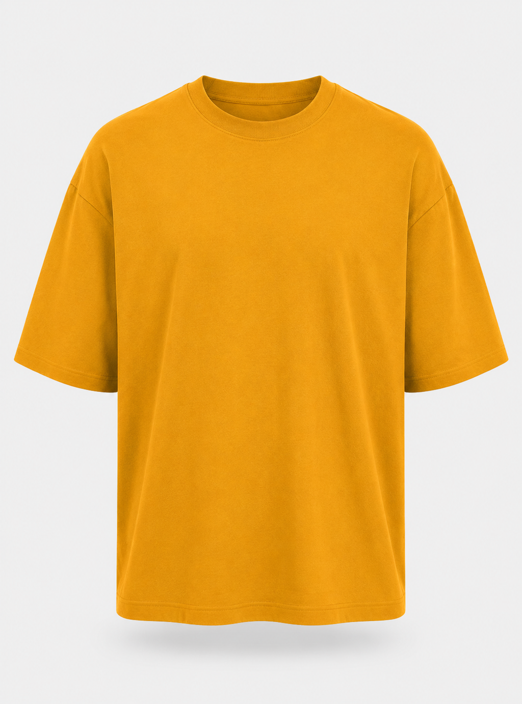 Essentials Golden Yellow Heavy Basic Oversized T-Shirt
