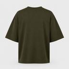Essentials Olive Green Heavy Basic Oversized T-Shirt