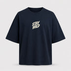 Artwear Stay Wild Wolf Graphic Oversized T-Shirt