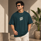 Artwear Stay Wild Wolf Graphic Oversized T-Shirt