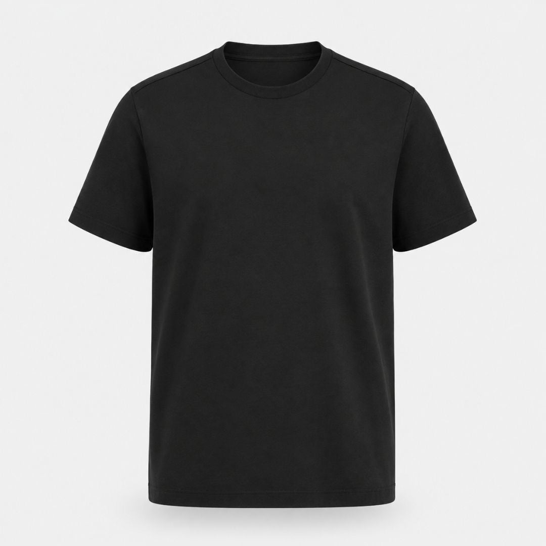 Essentials Black Supima Regular Fit T-Shirt