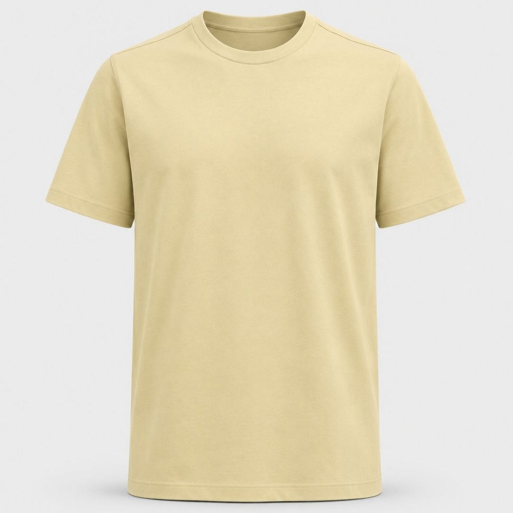 Essentials Beige Supima Regular Fit T-Shirt