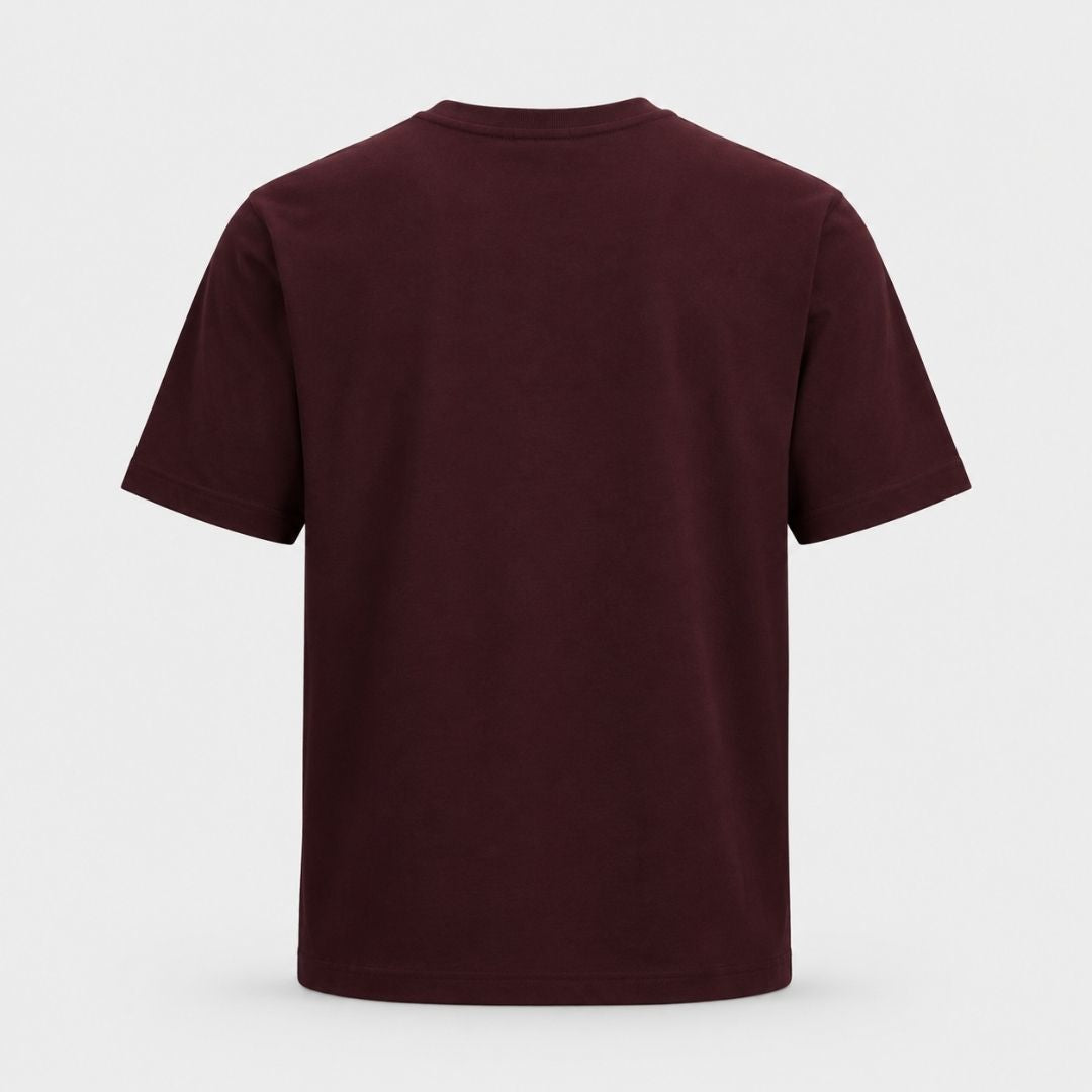 Essentials Maroon Supima Regular Fit T-Shirt