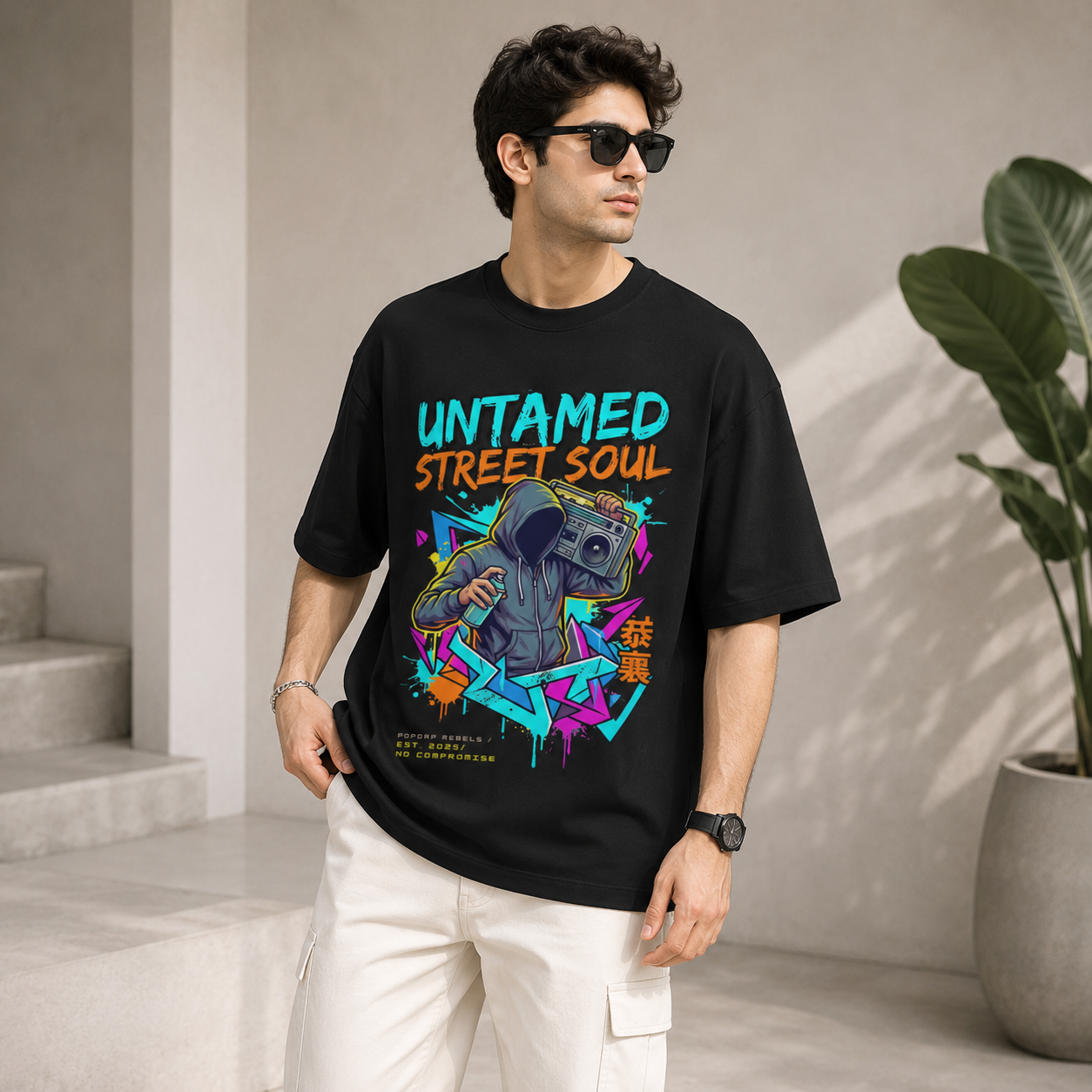 Artwear Untamed Street Soul Oversized Graphic T-Shirt