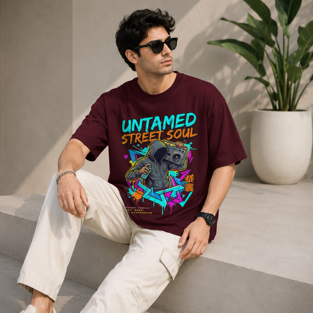 Artwear Untamed Street Soul Oversized Graphic T-Shirt
