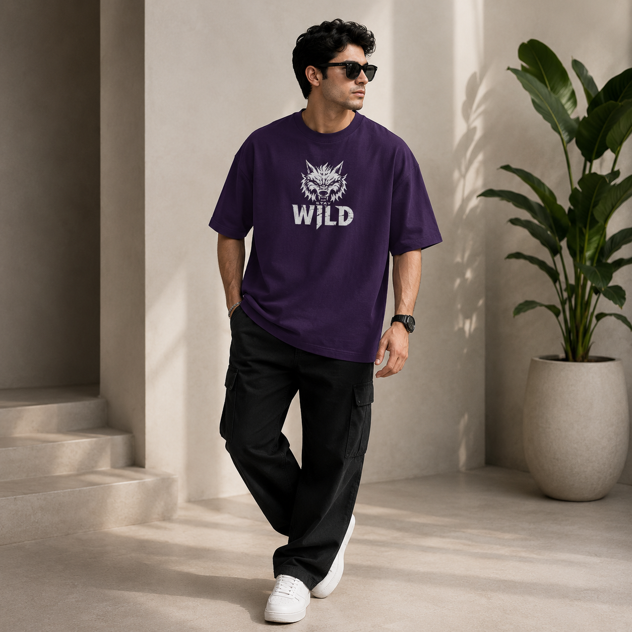 Essentials Stay Wild Oversized T-Shirt