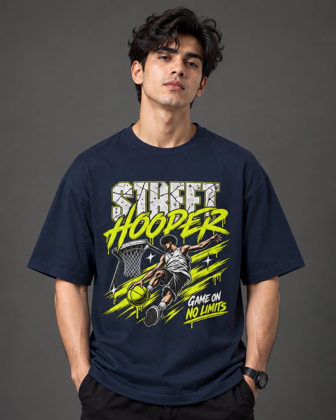 Game On Oversized Graphic T-Shirt