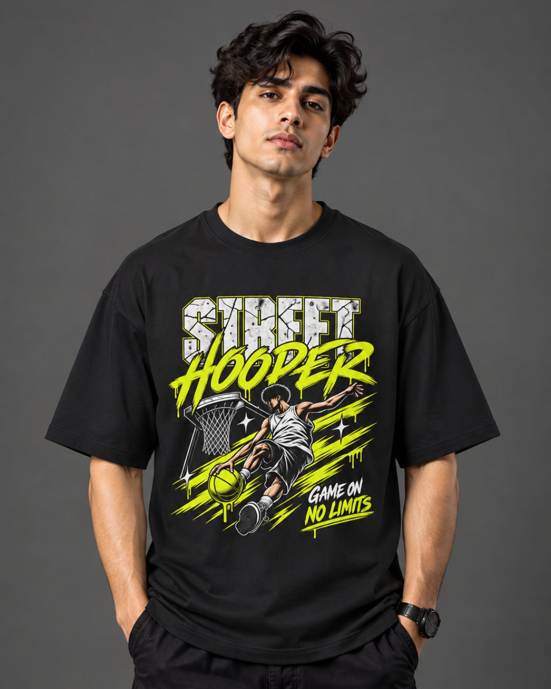 Game On Oversized Graphic T-Shirt