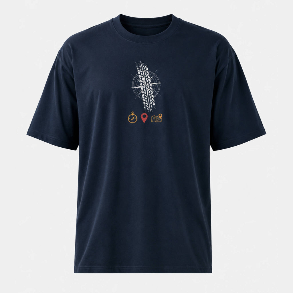 Wanderer Oversized T-Shirt | Built for Roads, Stories & Detours | PopDrop