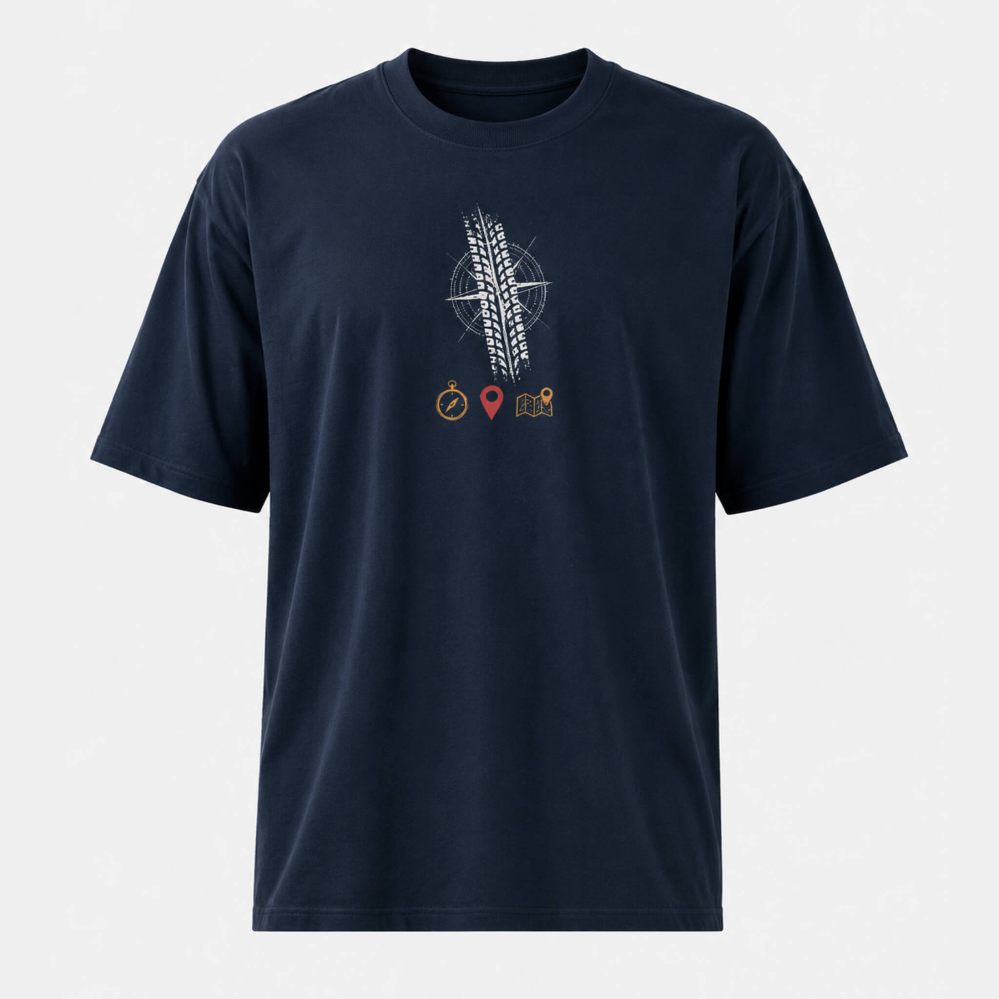 Wanderer Oversized T-Shirt | Built for Roads, Stories & Detours | PopDrop