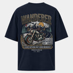 Wanderer Oversized T-Shirt | Built for Roads, Stories & Detours | PopDrop