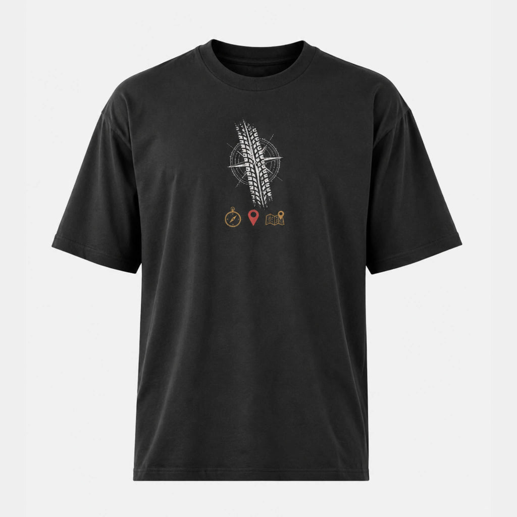 Wanderer Oversized T-Shirt | Built for Roads, Stories & Detours | PopDrop