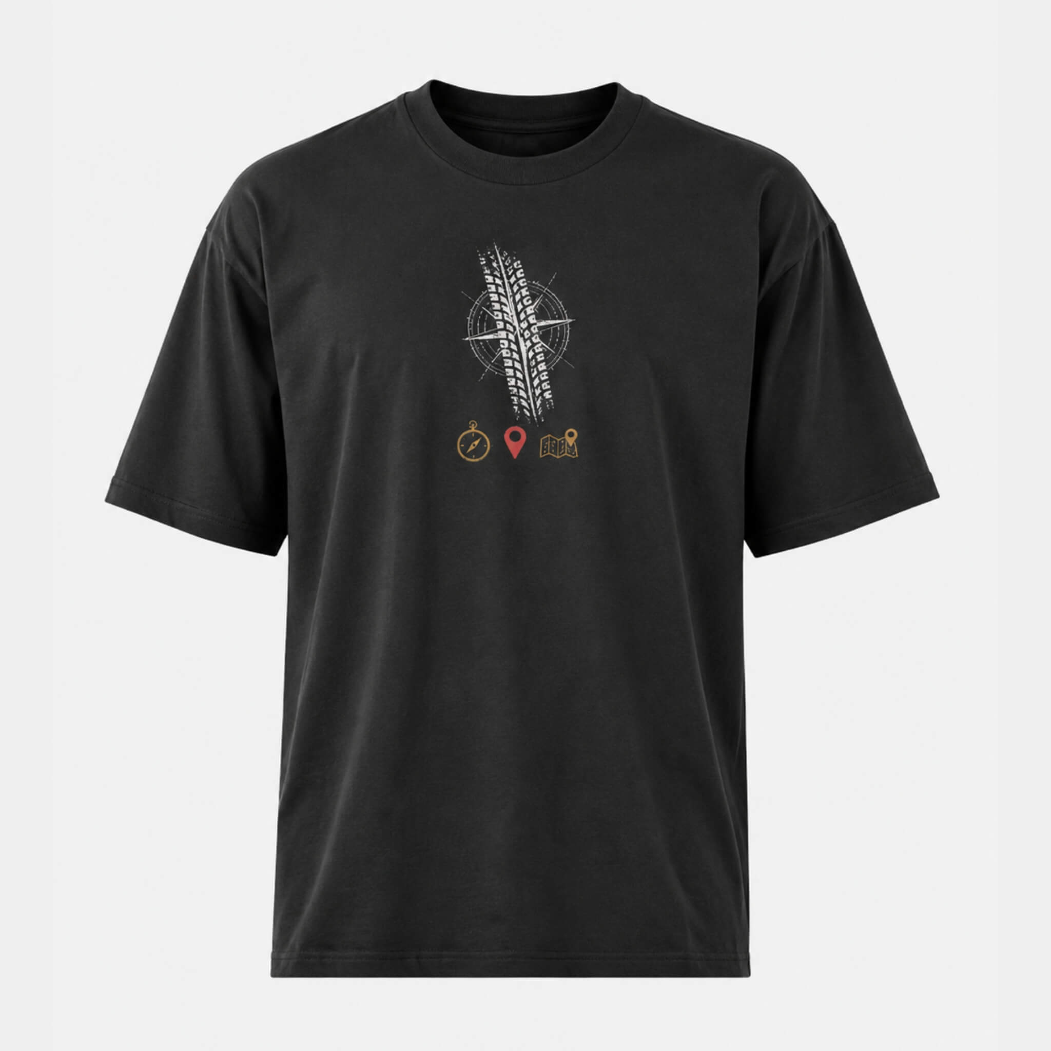 Wanderer Oversized T-Shirt | Built for Roads, Stories & Detours | PopDrop
