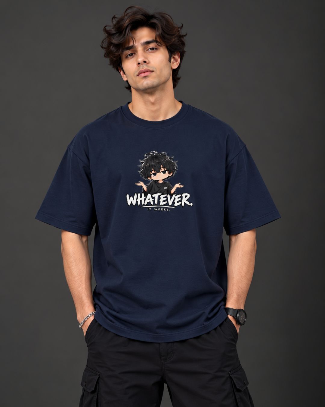 Whatever. It Works. Chibli Oversized T-Shirt