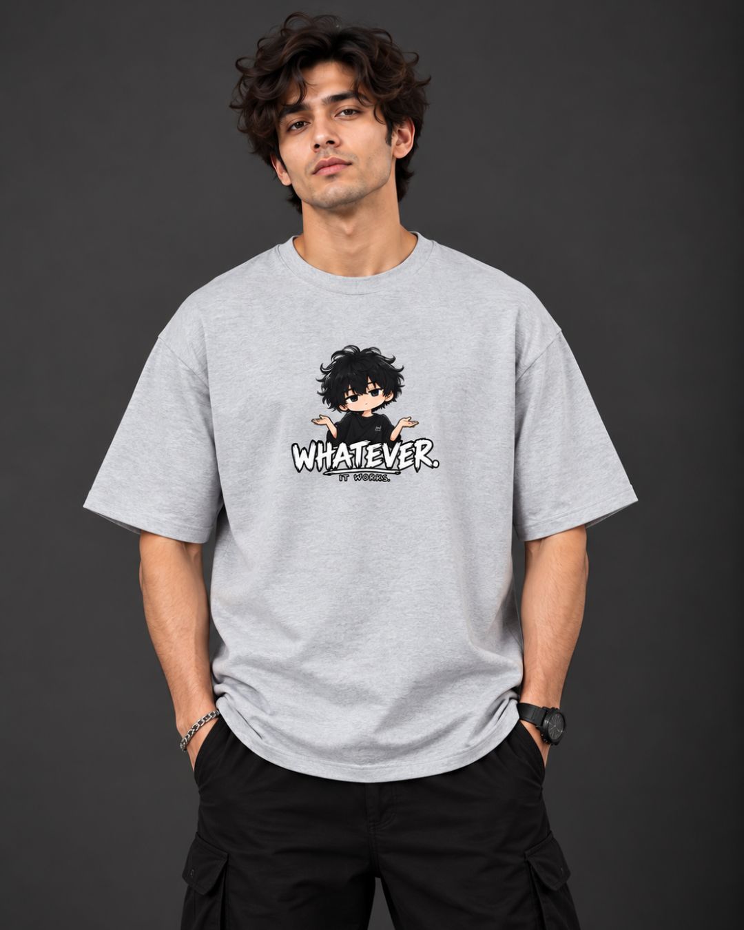 Whatever. It Works. Chibli Oversized T-Shirt