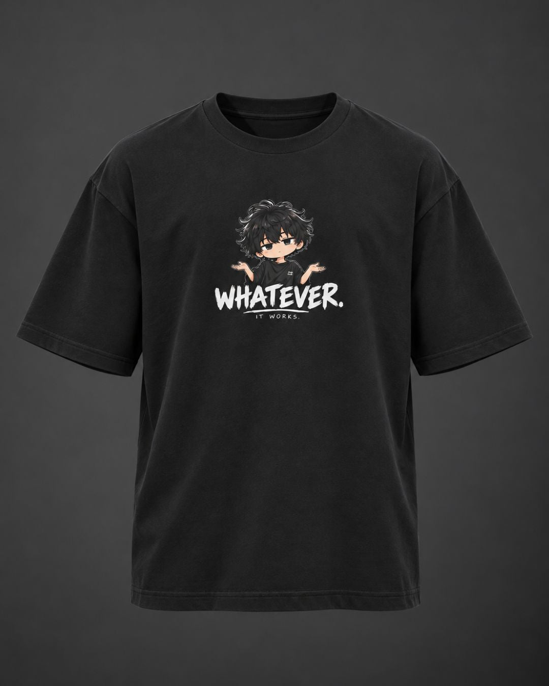 Whatever. It Works. Chibli Oversized T-Shirt